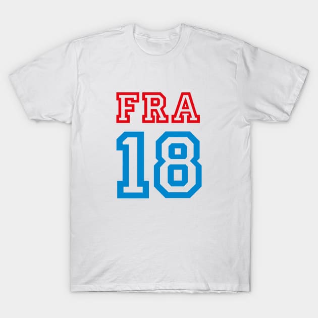 FRANCE 2018 T-Shirt by eyesblau